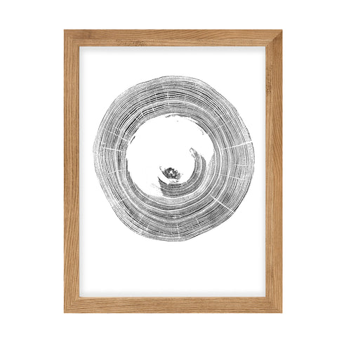 "Heart Rot Elm" Tree Print - White Paper